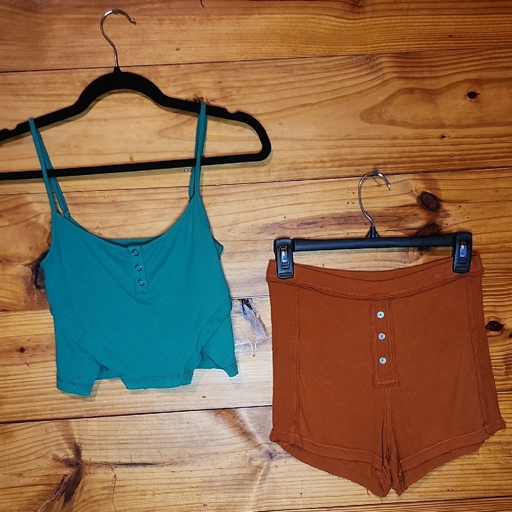 Urban Outfitters Out From Under Tank And Shorts Set Size Medium